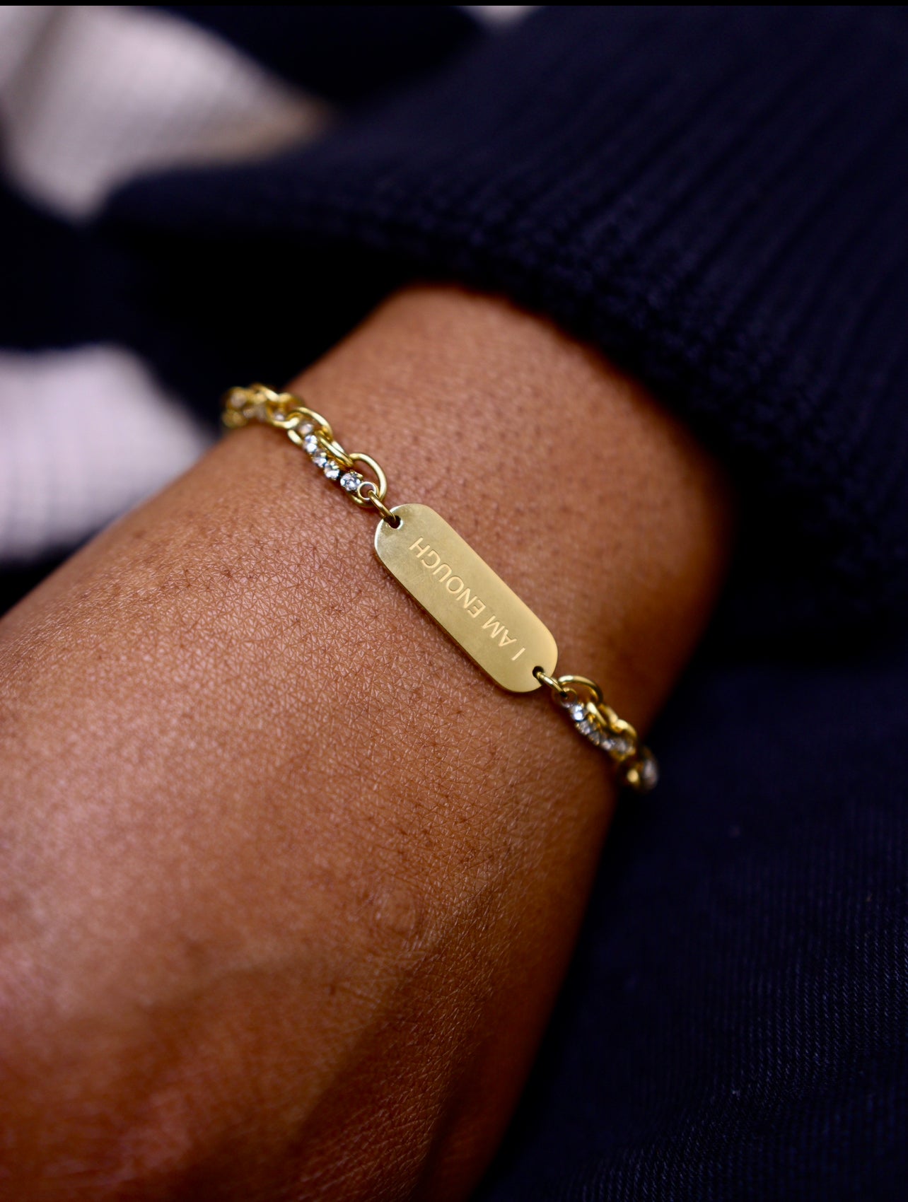 I Am Enough Twist Affirmation Bracelet