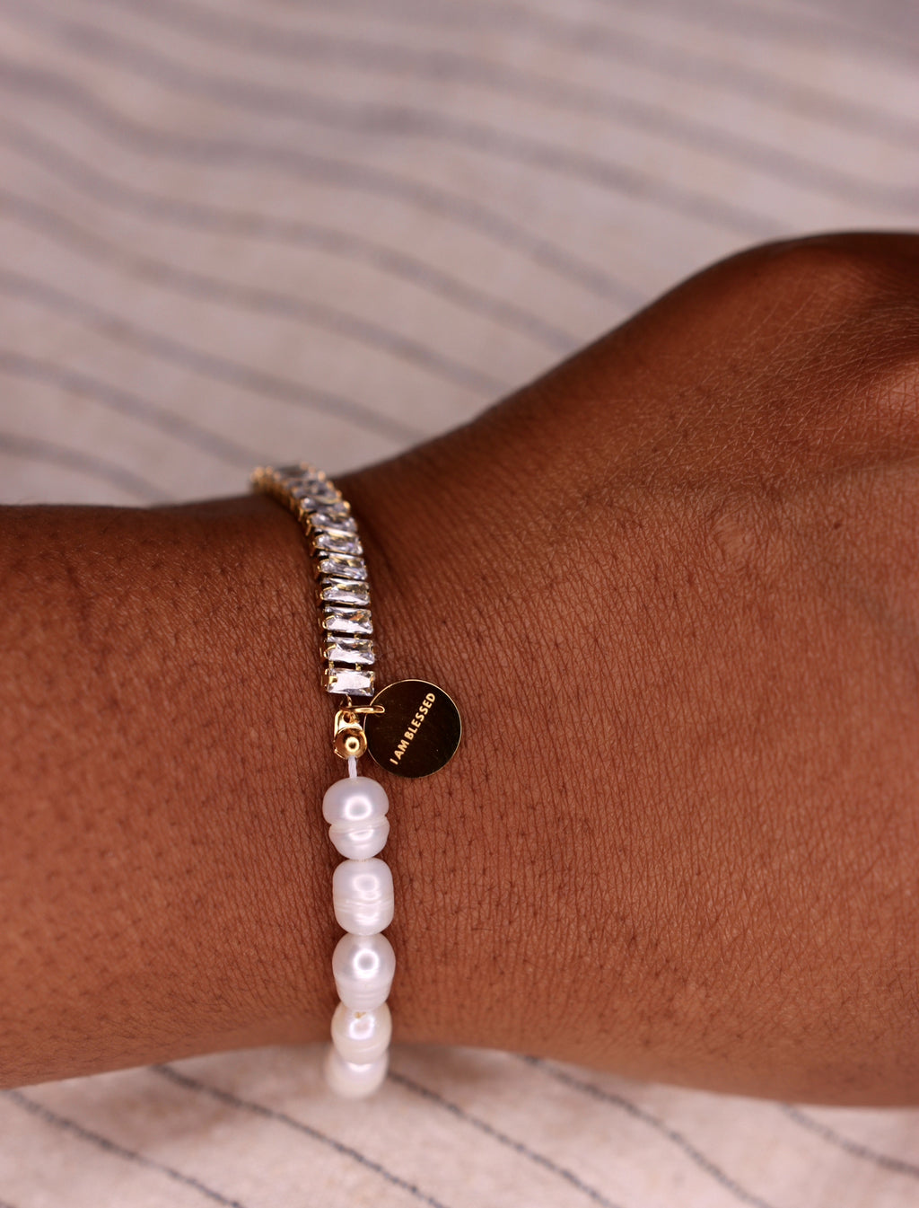 I Am Blessed Tennis Affirmation Bracelet