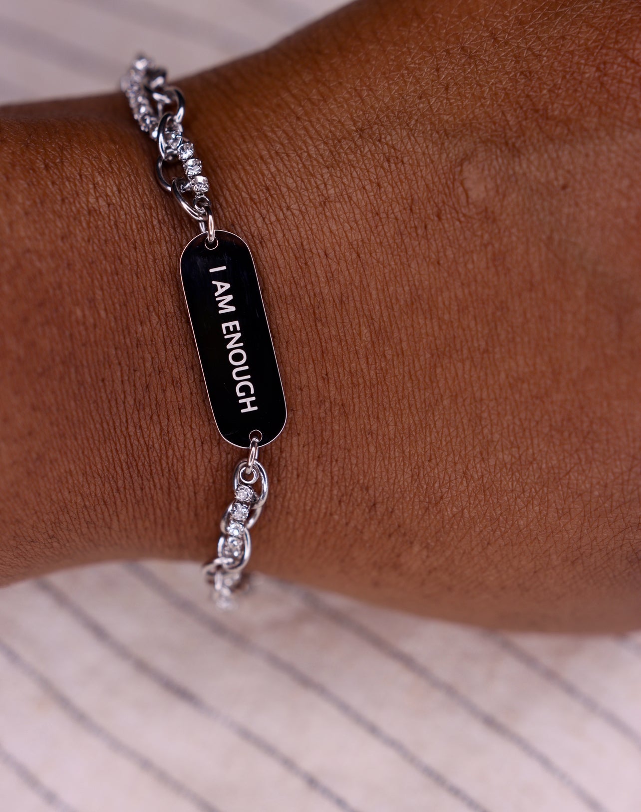 I Am Enough Twist Affirmation Bracelet