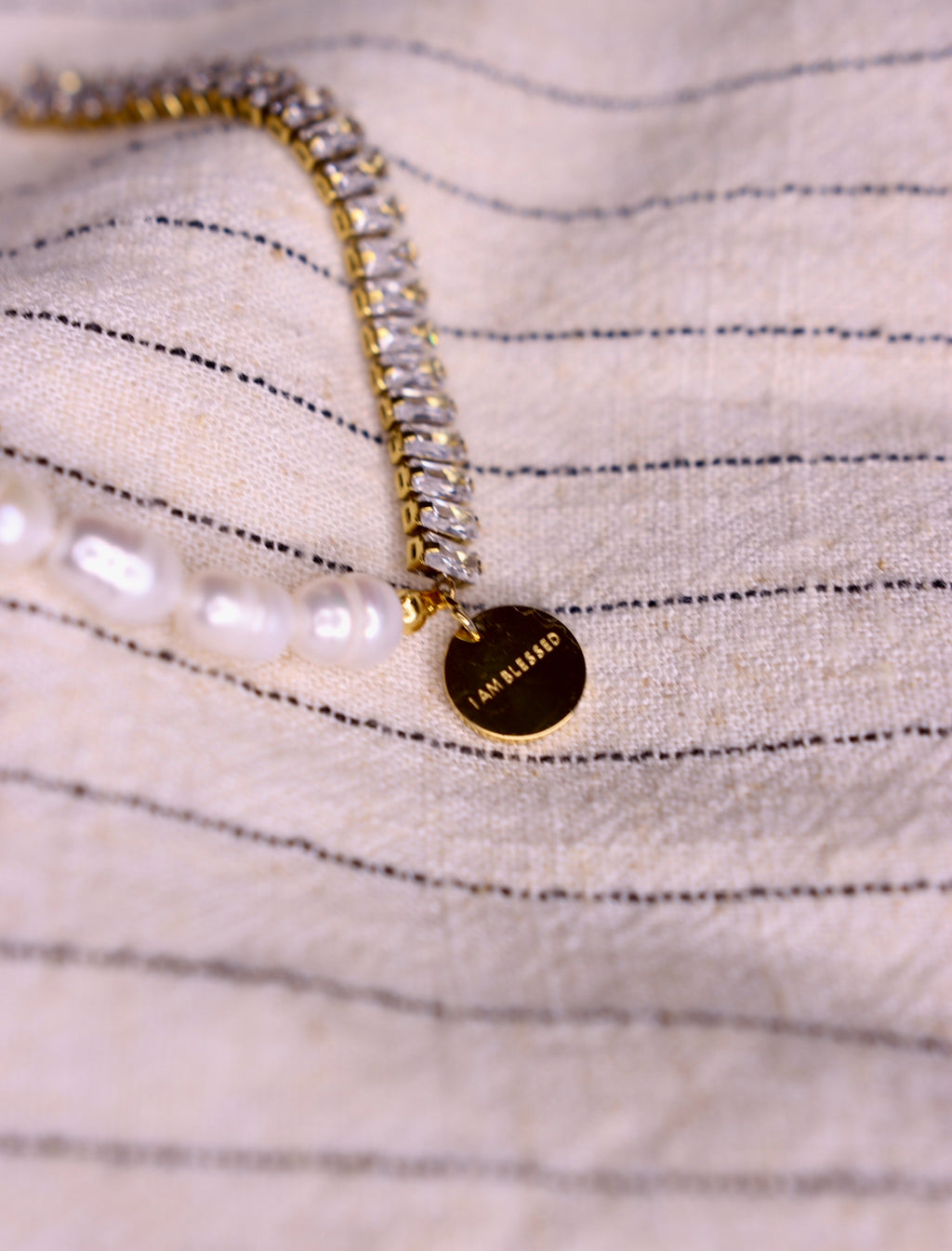 I Am Blessed Tennis Affirmation Bracelet