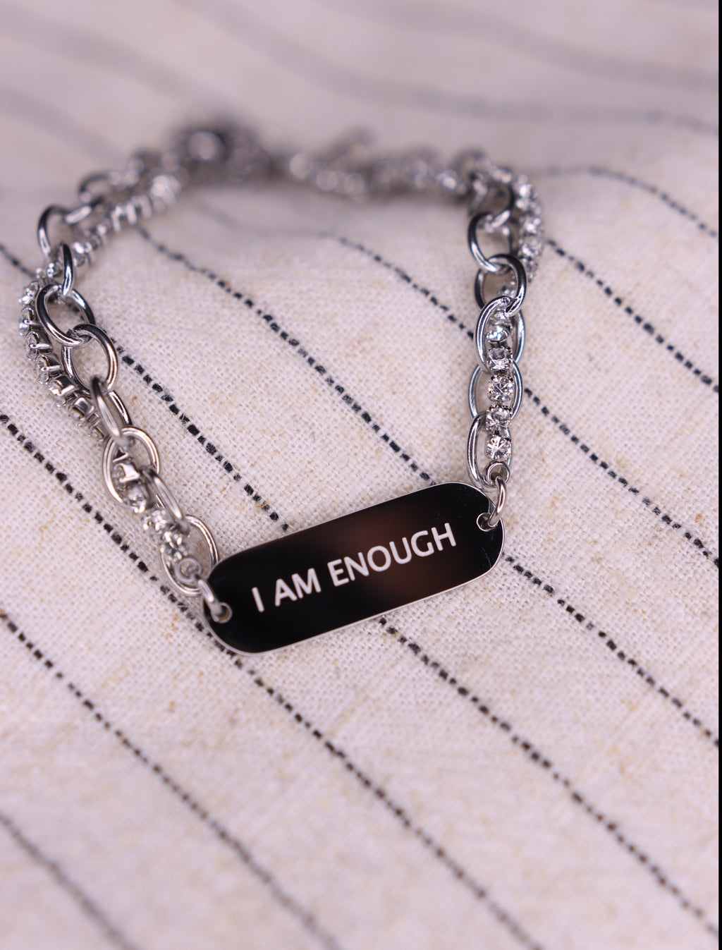 I Am Enough Twist Affirmation Bracelet