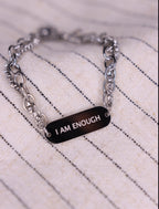 I Am Enough Twist Affirmation Bracelet