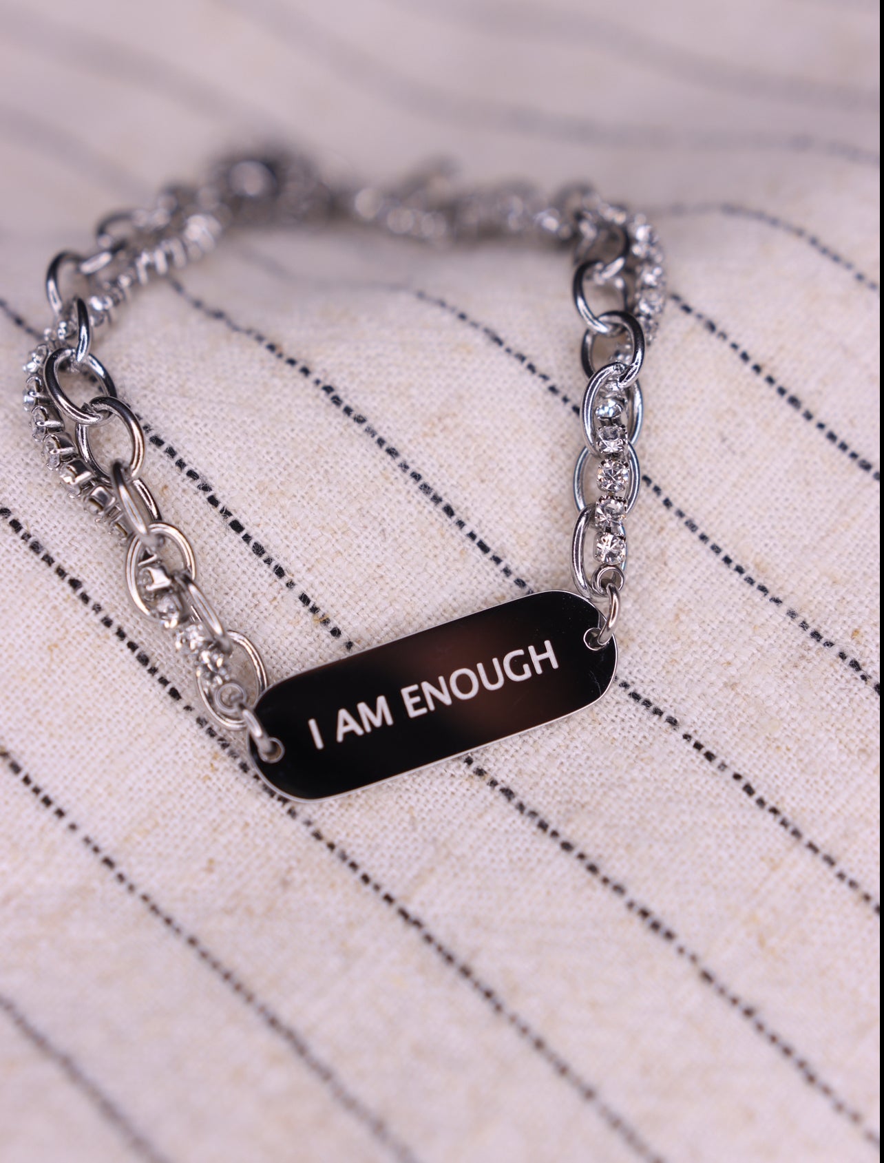 I Am Enough Twist Affirmation Bracelet