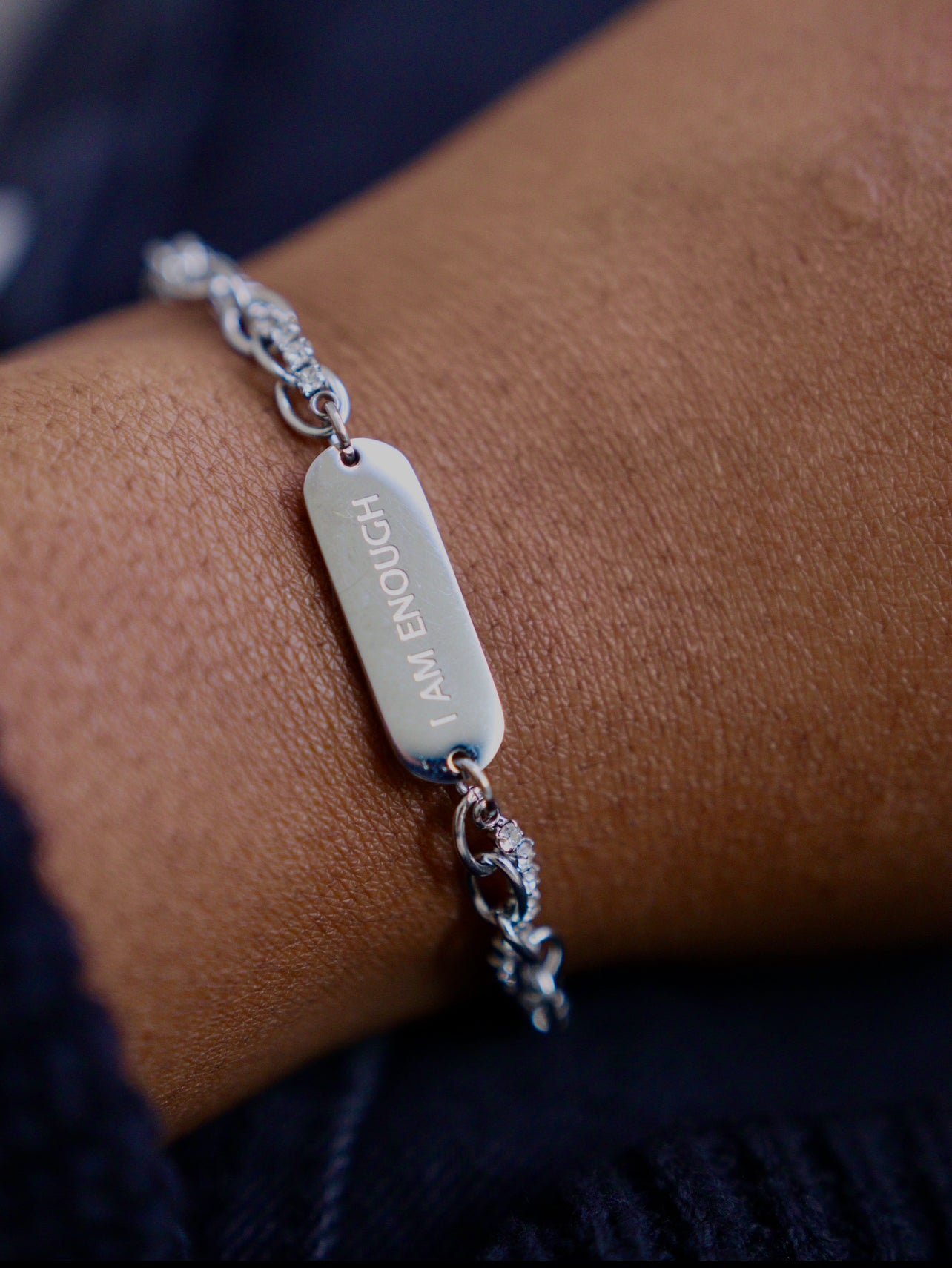 I Am Enough Twist Affirmation Bracelet