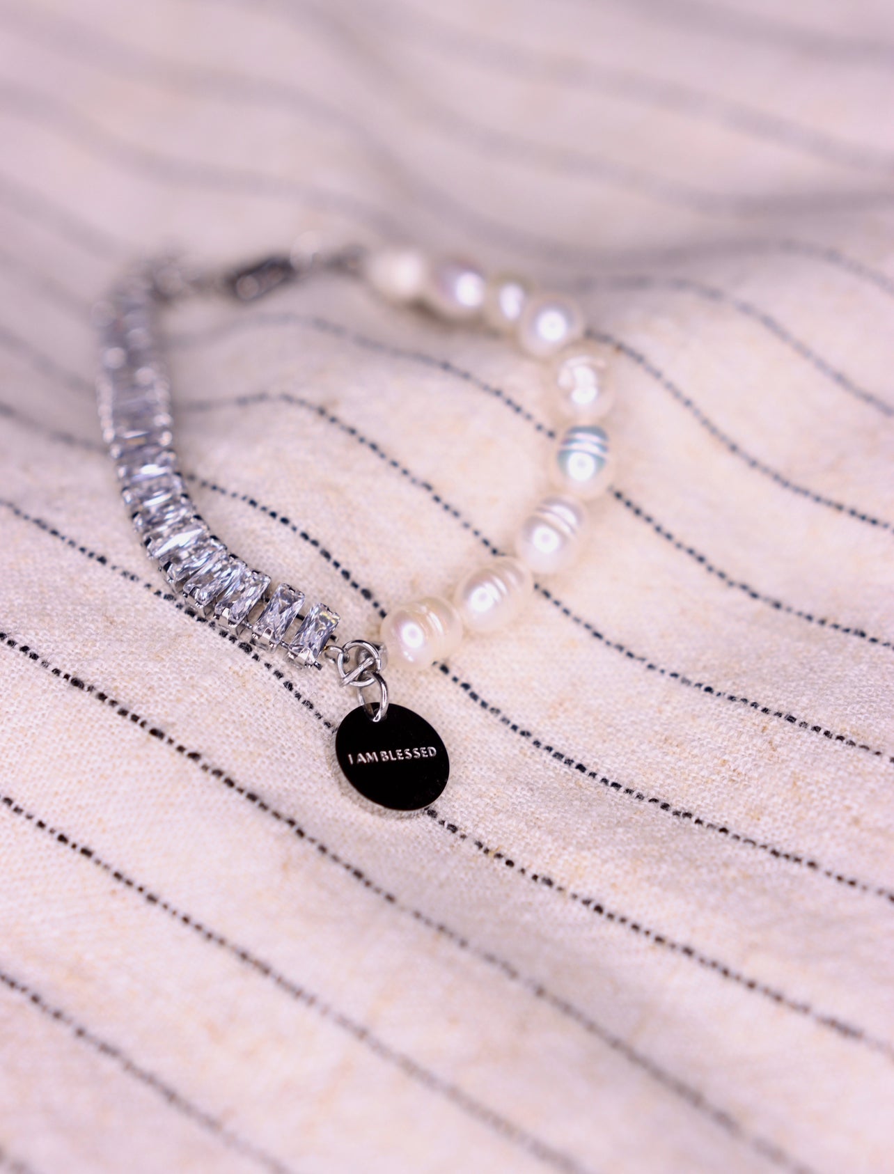 I Am Blessed Tennis Affirmation Bracelet