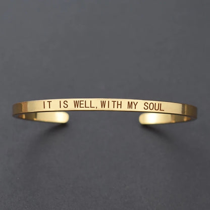 Custom Cuff Bracelet Matte Finish ( Add Your Own Text )
