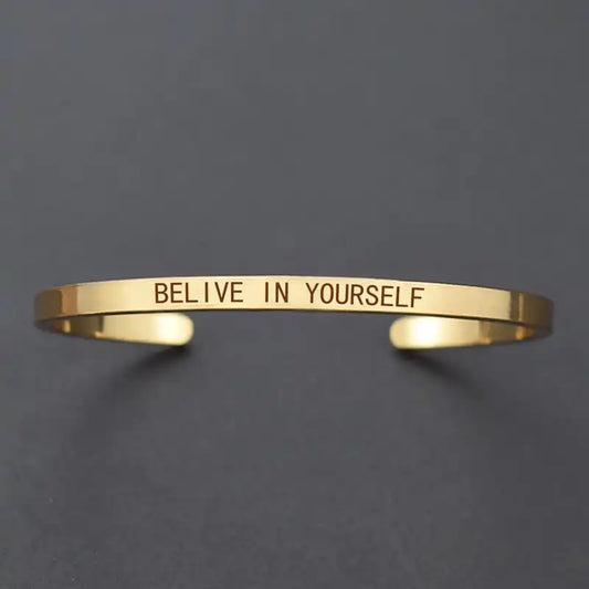 Custom Cuff Bracelet Matte Finish ( Add Your Own Text )