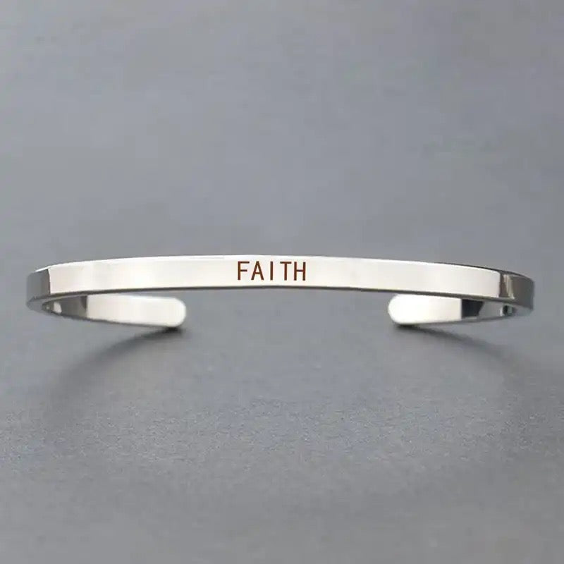 (Add Your Own Text  For free)Custom Cuff Bracelet Matte Finish